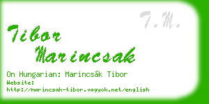 tibor marincsak business card