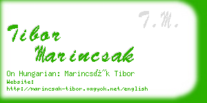 tibor marincsak business card